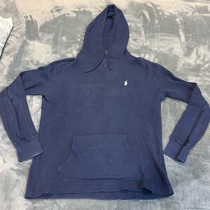 Polo Ralph Lauren waffle hoodie navy size Medium